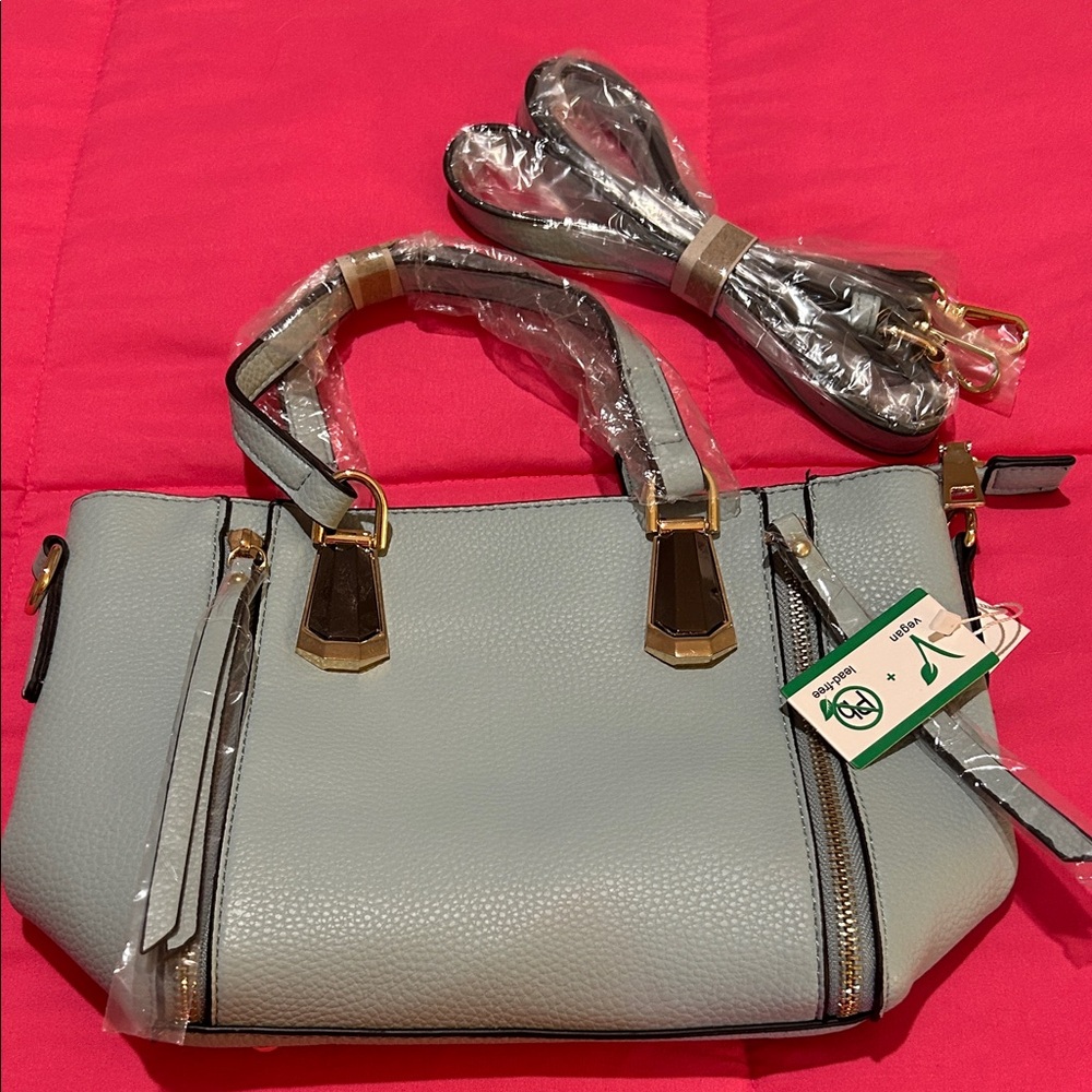 AR New York NWT Blue Gray Handbag - Picture 2 of 9